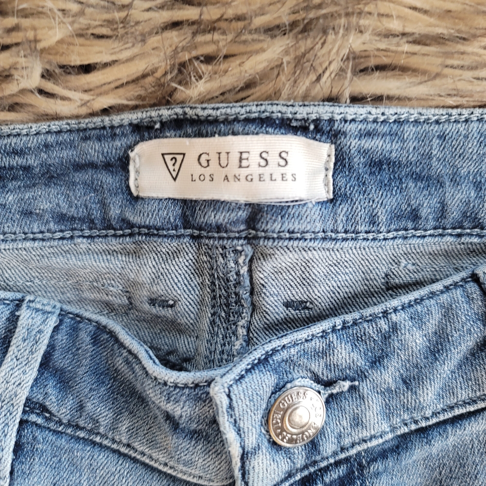 Guess Blue Jeans with Vintage-Inspired Fading
